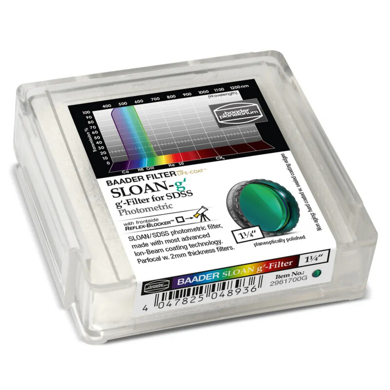 Baader Filter SLOAN/SDSS g' Photometric 1,25"