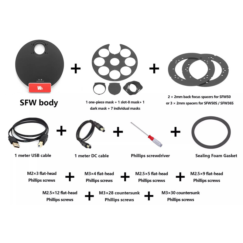 Wanderer Astro Filterhjul Snowflake 7+1 2"