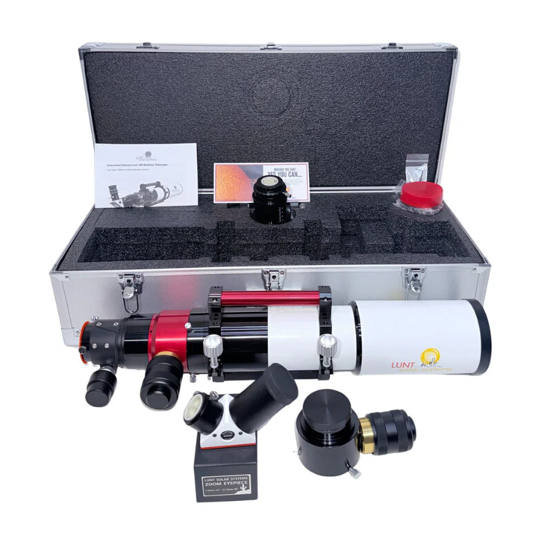 Lunt Solar Systems solteleskop ST 100/700 LS100MT Ha / B1800 PT DS Premium PLUS-kit