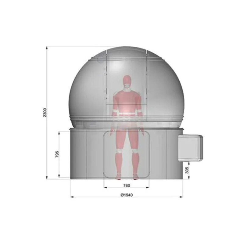 ScopeDome Observatoriekupol 2m i diameter H80